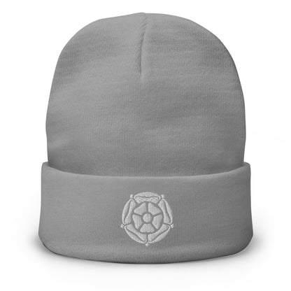 Rose Embroidered Beanie