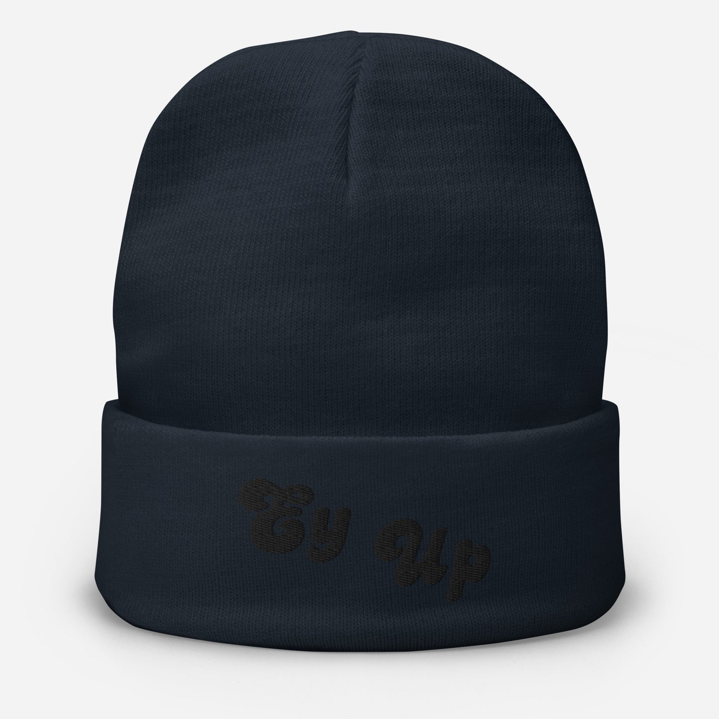 Ey Up Embroidered Beanie