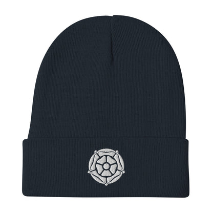 Rose Embroidered Beanie