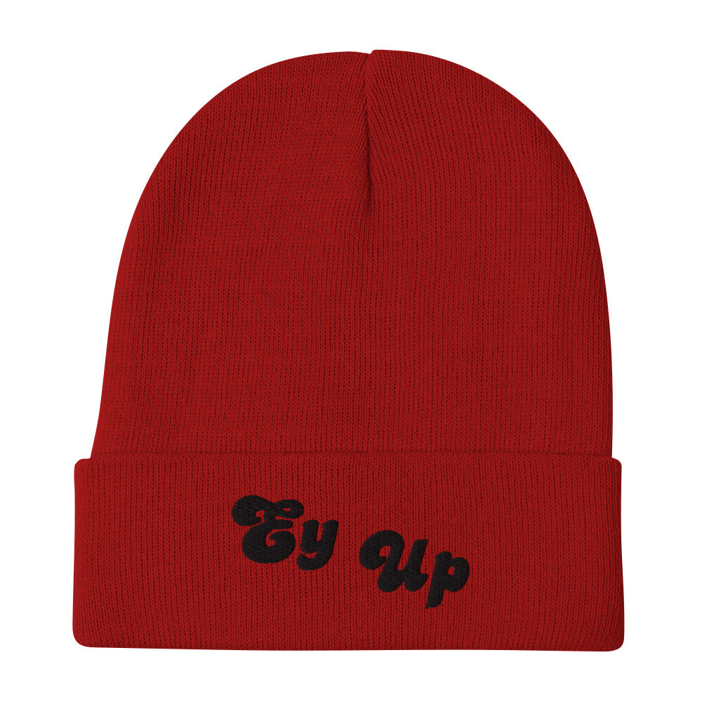 Ey Up Embroidered Beanie