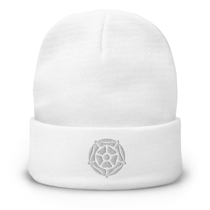 Rose Embroidered Beanie