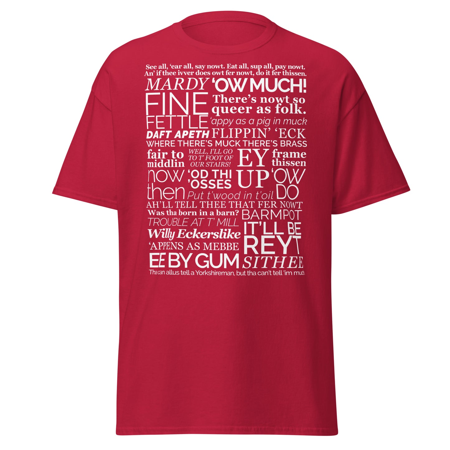 Yorkshire Dialect T-shirt