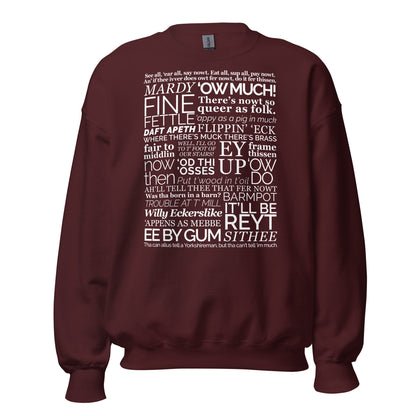 Yorkshire Dialect Sayings Sweater