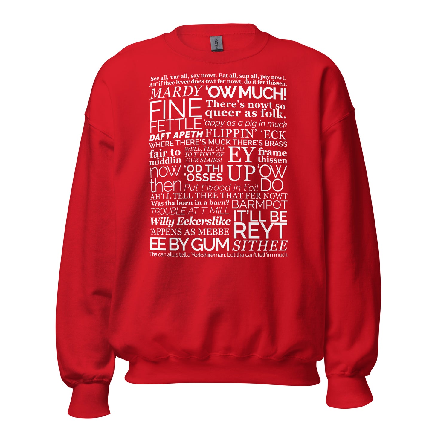 Yorkshire Dialect Sayings Sweater